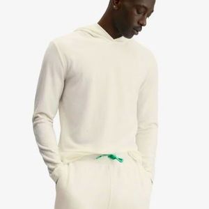 Fabletics Mens The Waffle Hoodie Bone White L